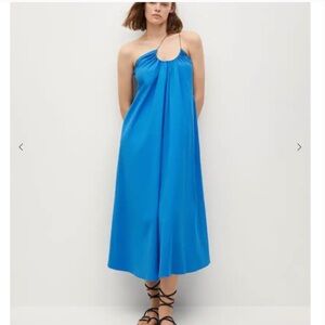 Electric blue mango maxi dress
